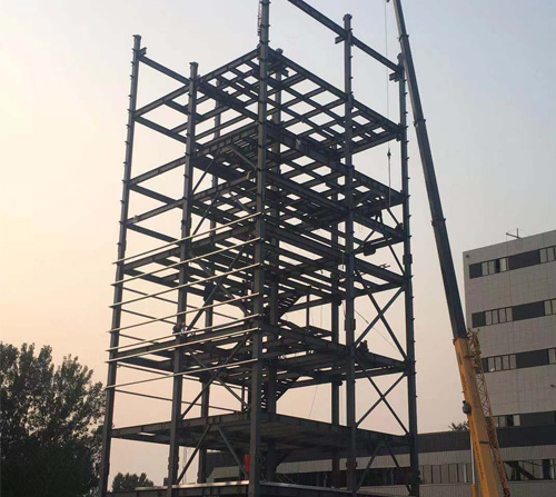 Steel structure multi-layer platform